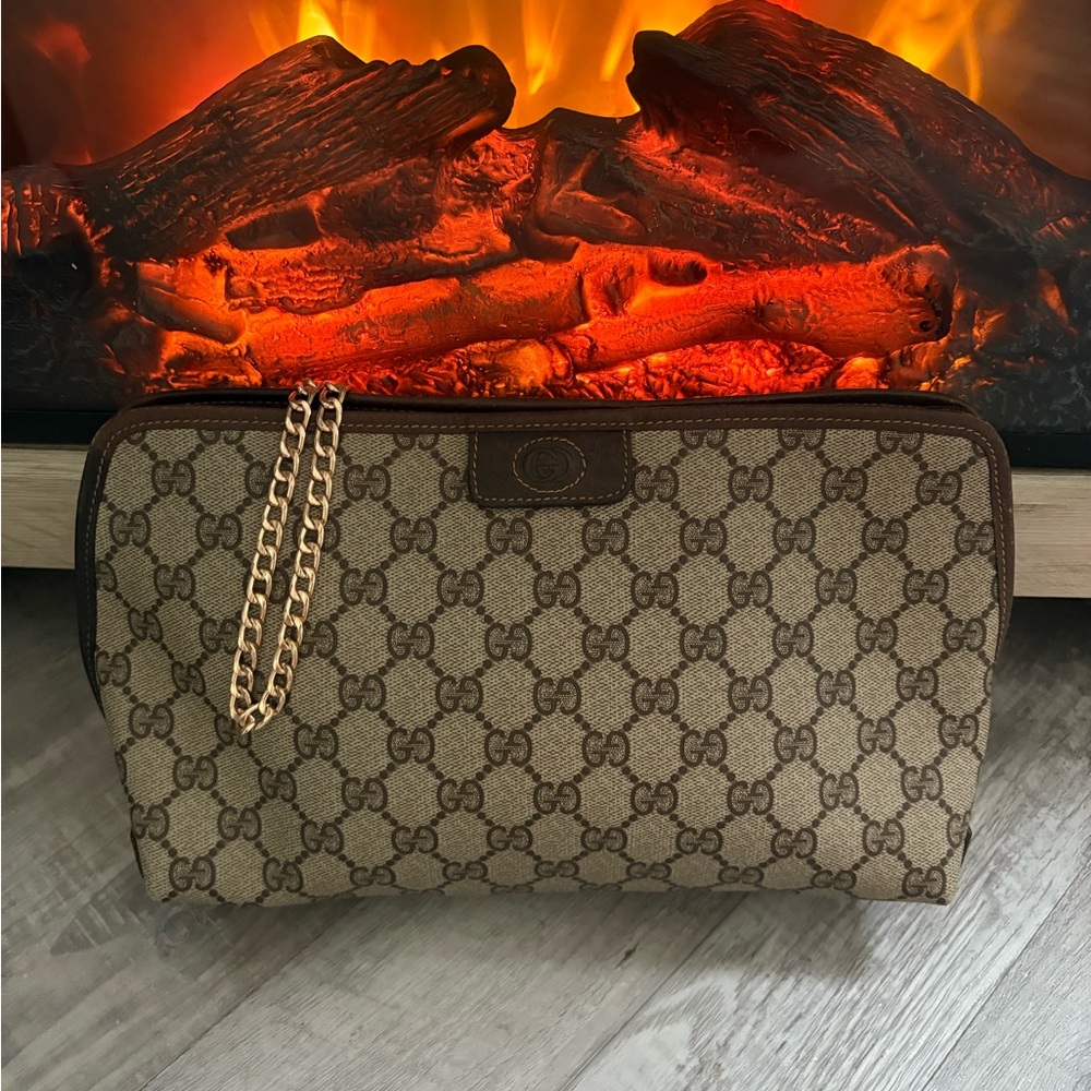 AUTHENTIC GUCCI Crossbody bag purse gg vintage tote  handbag shoulder bag